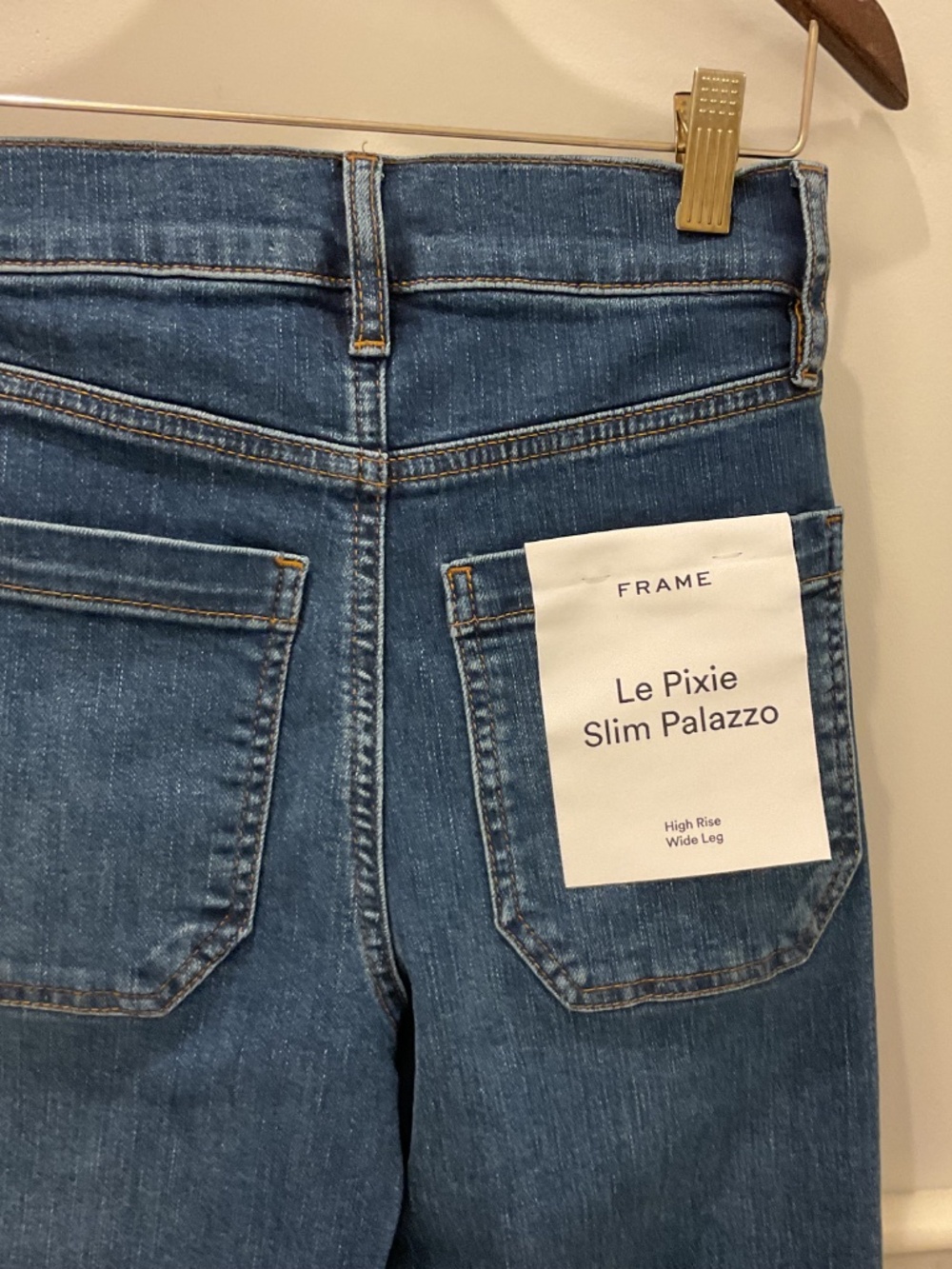 Frame’s Le PIxie Slim Palazzo w/Modernist Pocket - Picture 7 of 9